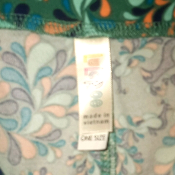 LulaRoe Peacock Printed Leggings-#1546 - Picture 5 of 10